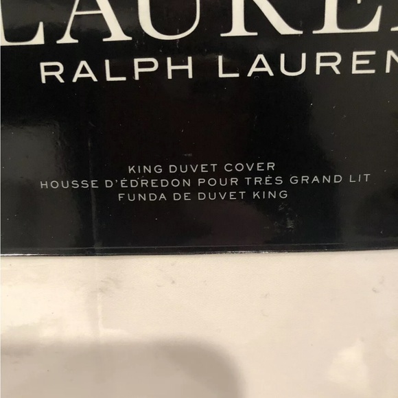 Ralph Lauren Spencer Sateen Gray Border King  Duvet Cover 300TC,$420 - Picture 4 of 13